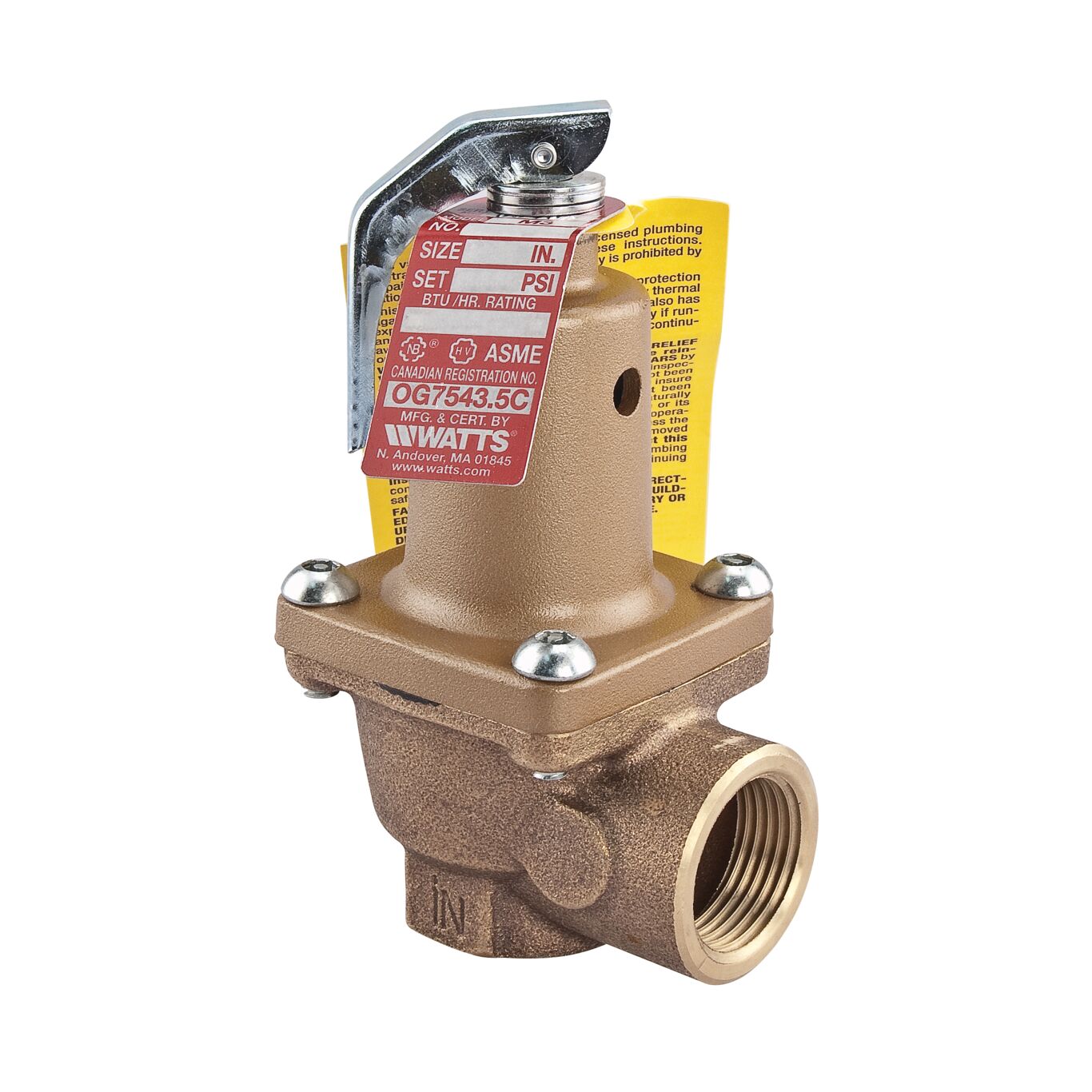  - Pressure Relief Valves